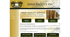 Desktop Screenshot of kingpallets.net