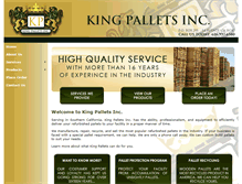 Tablet Screenshot of kingpallets.net